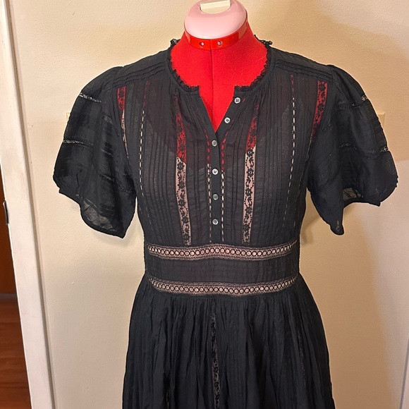 New with Tags Doen Violet Dress, Black, S - Picture 1 of 13